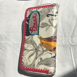 Sakroots full zip around wallet